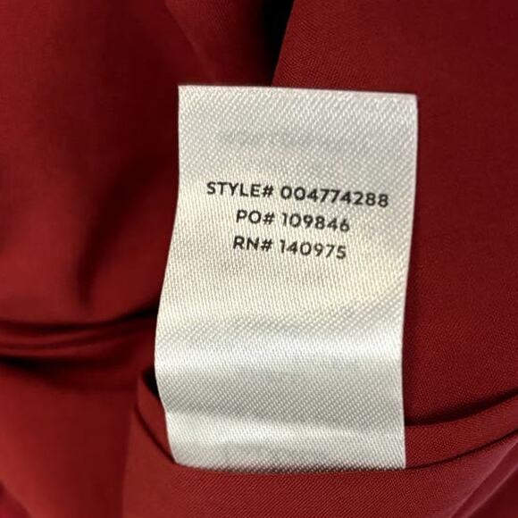 NWT Lulus Time After Time Jumpsuit Women's Size S Deep Red Jacquard Puff Sleeve - Picture 7 of 9